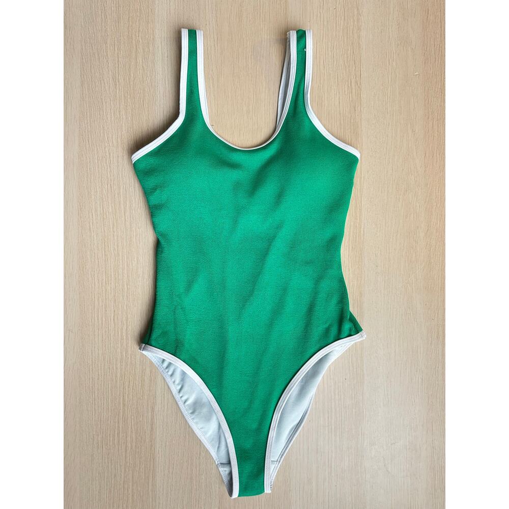 Green Bodysuit with Pads - Size 4 - Mint